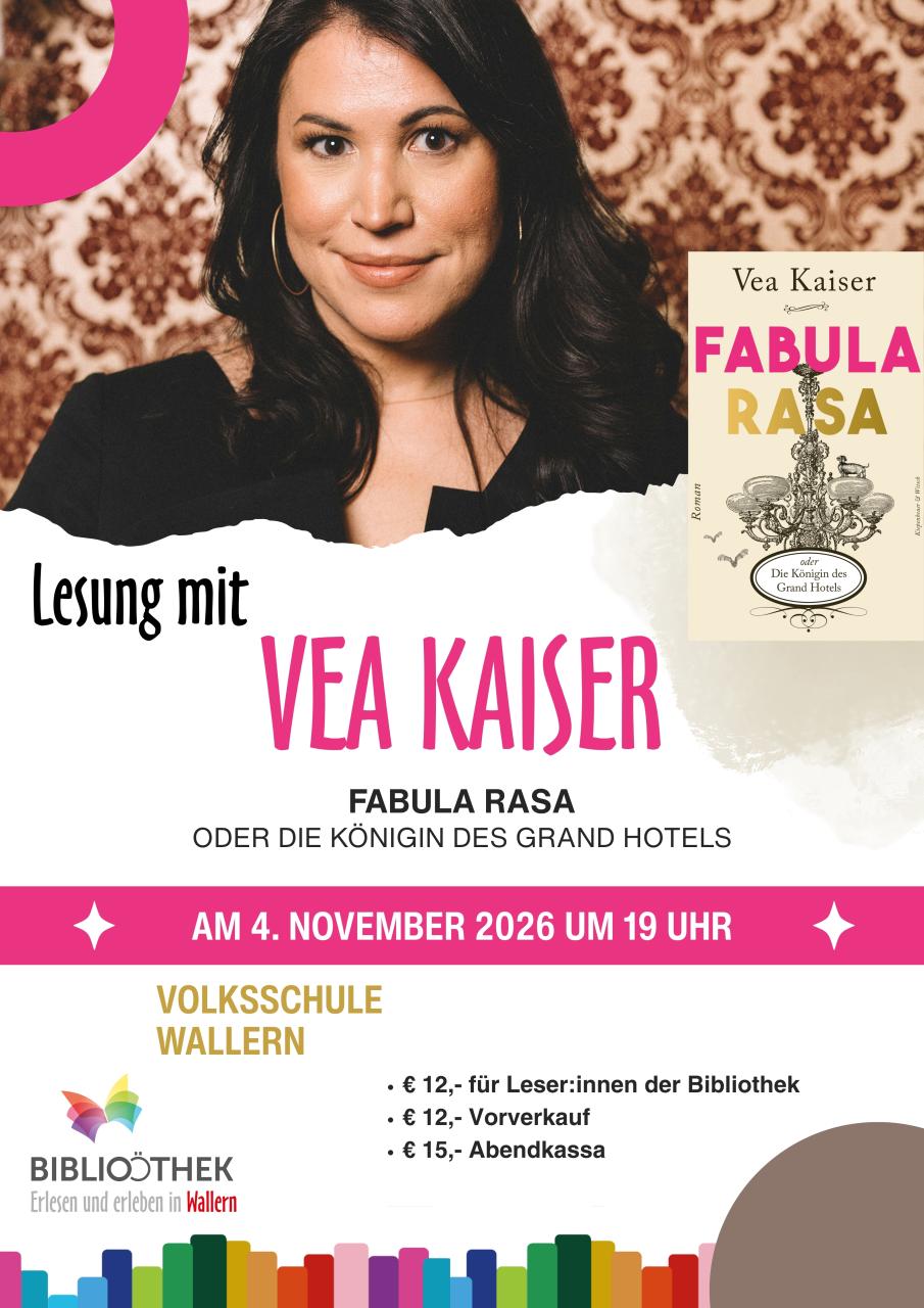 Lesung mit Vea Kaiser