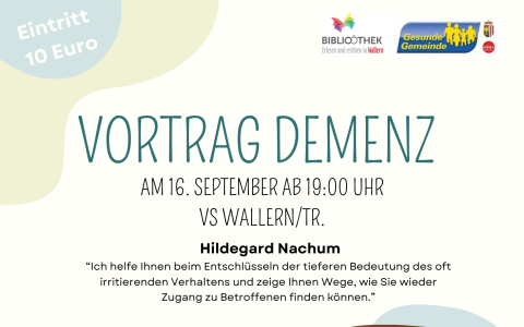 Demenz-Vortrag von Hildegard Nachum